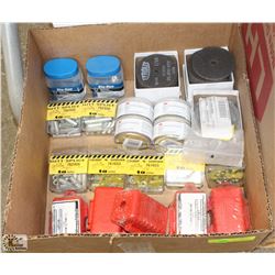 BOX OF LOCK OUTS AND TAG OUTS, CABLE CLEANING KITS