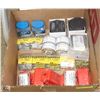 Image 1 : BOX OF LOCK OUTS AND TAG OUTS, CABLE CLEANING KITS