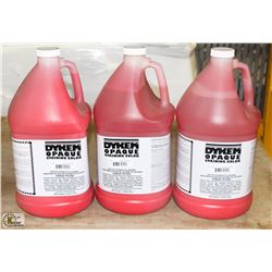 BOX WITH THREE 1 GALLON BOTTLES OF DYKEM OPAQUE