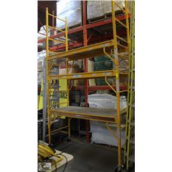 BAKER-STYLE 3 SECTION  ADJUSTABLE SCAFFOLD