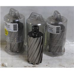LOT OF 3 HOUGEN 44MM X 76MM CUTTER BITS - ON