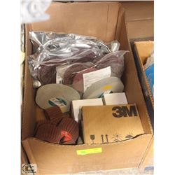 BOX OF ASST SCOTCHBRITE CONDITION DISCS, DEBURRING