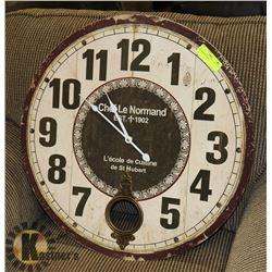 24" ROUND CLOCK.
