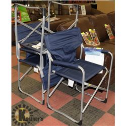 3 ALUMINUM FOLDING CHAIRS