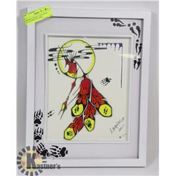 FRAMED, SIGNED, LTD EDITION COLOR PRINT BY CHRIS