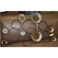 SHOWHOME METAL/MIRROR WALL ACCENT PIECE -