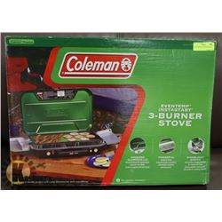 NEW COLEMAN 3 BURNER STOVE