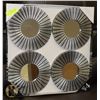 Image 1 : SET OF 4 NEW AZZURE MIRRORS - PERFECT FOR