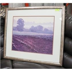 "SUNRISE VILLAGE" BY KENT LOVELACE, 35 X 31 WATER