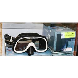 LOT OF 4 DIVE PRO DIVING MASKS