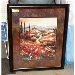 FRAMED COUNTRY SCENE PICTURE