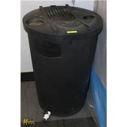 H/D RAIN BARREL 45 GAL WITH SCREEN LID AND FAUCET