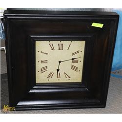 BLACK CLOCK 25"X25".