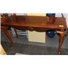 Image 1 : WOOD SOFA TABLE. 48"X16"X27".