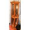 Image 1 : WOOD AND GLASS CURIO CABINET - AS IS