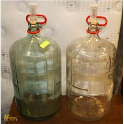 2 LARGE WINE CARBOYS