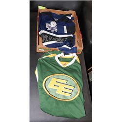 TORONTO MAPLE LEAFS SIZE S AND EDMONTON ESKIMOS