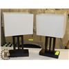 Image 1 : PAIR OF BEDSIDE TABLE LAMPS.