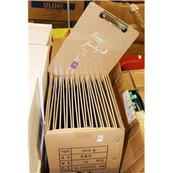 4 CASES OF CLIPBOARDS