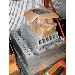 PALLET WITH ELECTRICAL AND OULET BOXES