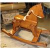 Image 1 : KIDS WOODEN ROCKING HORSE.