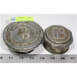 2 ANTIQUE DODGE BROTHERS GREASE CUPS