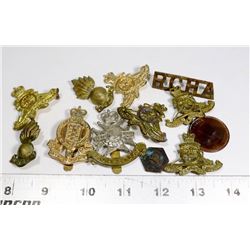 LOT OF 12 CANADIAN MILITARY BADGES