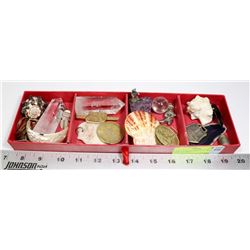 LARGE COLLECTORS LOT - WATCH FOBS, TIE PINS,