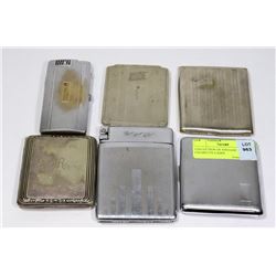 COLLECTION OF VINTAGE CIGARETTE CASES