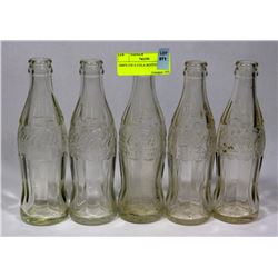 1960'S COCA COLA BOTTLES