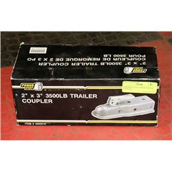 POWERFIST 2"X3" 3500LB TRAILER COUPLER.