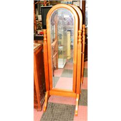 PINE BEVELLE MIRROR, 61" HIGH.