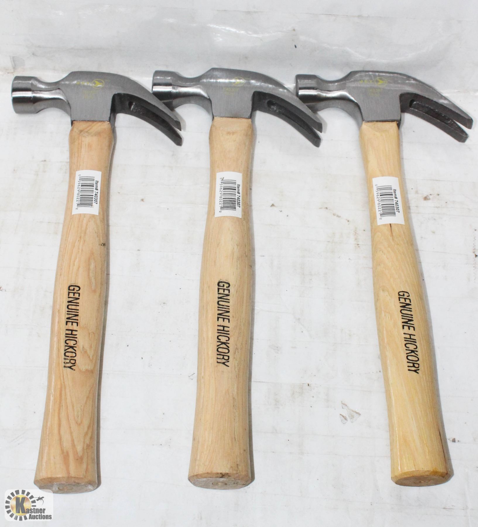 LOT OF 3 NEW JET GENUINE HICKORY HANDLE HAMMERS Kastner Auctions