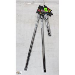 LOT OF THREE 5", 6", 12" EXTENSIONS 1/2" & 3/8"