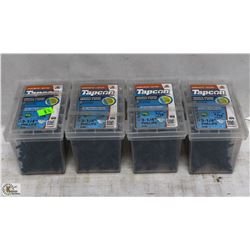 4 PACKS OF 100- 3-1/4" CONCRETE ANCHORS