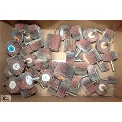 55 ASSORTED FLAPPER WHEELS 1"-2"