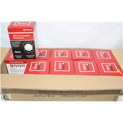 CASE OF 200 FACE MASKS N95 PARTICULATE RESPIRATORS