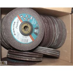 LOT OF 50- 1/4" X 7 STAINLESS STEEL GRINDING DISCS