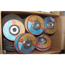 LOT OF 100- 1/4" X 5 STAINLESS STEEL GRINDING DISC