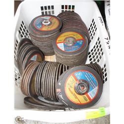 LOT OF 100- 1/4" X 7 STAINLESS STEEL GRINDING DISC