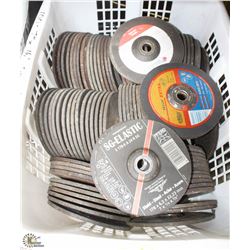 LOT OF 100- 1/4" X 7 STAINLESS STEEL GRINDING DISC