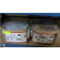 2 BOXES OF 10 X 1/2 SCREWS