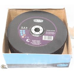 CASE OF 9" TYROLIT GRINDING DISCS - ON CHOICE