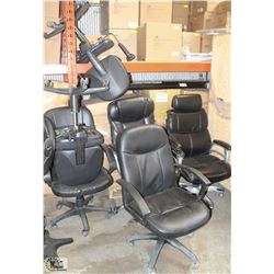 LOT OF 6 HYDRAULIC LIFT OFFICE CHAIRS - AS IS