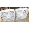 Image 1 : LOT OF 2 CLASSIC BOX FANS