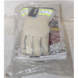 BUNDLE OF 6 PAIRS DELUXE LINEMAN LEATHER GLOVES