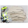 Image 1 : LOT W/ SUPERIOR SIZE MEDIUM LEATHER WORK GLOVES