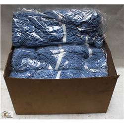 CASE OF SIZE SMALL BLUE MOP HEADS - ON CHOICE