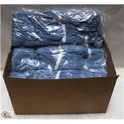 CASE OF SIZE SMALL BLUE MOP HEADS - ON CHOICE