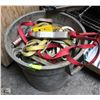 Image 1 : LARGE BIN FILLED WITH ASSORTED SAFETY LANYARDS